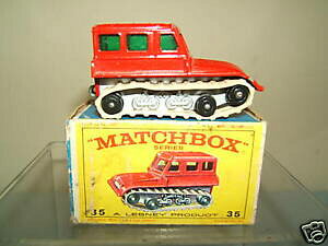 �y���������z�z�r�[�@�͌^�ԁ@�ԁ@���[�V���O�J�[ �}�b�`���f���{�b�N�Xmatchbox lesney modele 35b snowtrac vn en parfait etat, dans sa boite