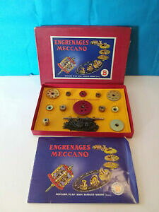yzzr[@͌^ԁ@ԁ@[VOJ[ MA{bNX[tbgjouet ancien meccano boite engrenages b complet en bon etat avec notice