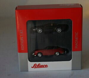 �y���������z�z�r�[�@�͌^�ԁ@�ԁ@���[�V���O�J�[ ���f���|���V�F�Z�b�g���f��schuco 2490300 2 x porsche magnetique set 187 modele voiture