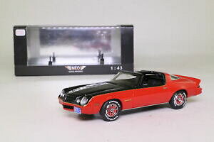 �y���������z�z�r�[�@�͌^�ԁ@�ԁ@���[�V���O�J�[ �l�I�V�{���[�J�}�������[�X�|�[�c�u���b�Nneo 49513 resine; 1978 chevrolet camaro rally sport; noir amp; rouge; excellent boxed