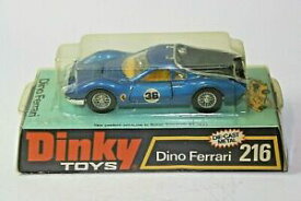 【送料無料】ホビー　模型車　車　レーシングカー フェラーリディノバブルボックスオンdinky 216 ferrari dino, excellent etat dans leur bulle box