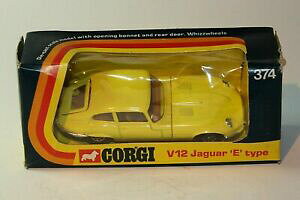 yzzr[@͌^ԁ@ԁ@[VOJ[ R[M[WK[^CvIWi{bNXcorgi 374 jaguar v12 53 e type, quasiment comme neuf in original box