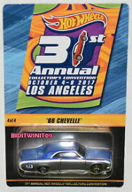 【送料無料】ホビー　模型車　車　レーシングカー ホットホイール＃hot wheels 2017 31st annuel convention 66 chevelle 44 avec