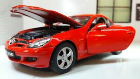 【送料無料】ホビー　模型車　車　レーシングカー スケールメルセデスカーモデルechelle 124 mercedes slk 350 2010 r171 rouge v8 detaillee welly voiture modele 22462