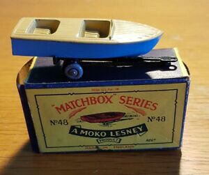 yzzr[@͌^ԁ@ԁ@[VOJ[ re[W}b`eI[X|[c{[gvintage lesney matchbox no 48 meteor sports bateau mkii boxed