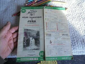�y���������z�z�r�[�@�͌^�ԁ@�ԁ@���[�V���O�J�[ �W�����~�V�������}�b�v�A�g���Xancienne carte michelin n141 1947 atlas touristique du jura