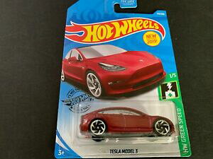 �y���������z�z�r�[�@�͌^�ԁ@�ԁ@���[�V���O�J�[ �z�b�g�z�C�[���e�X�����f��hot wheels tesla modele 3 rouge 174250 164