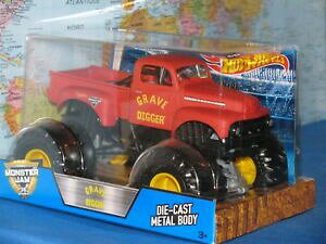 yzzr[@͌^ԁ@ԁ@[VOJ[ zbgzC[X^[WYVx~j`AgbNAv124 hot wheels monster jam tombe excavatrice rouge camion miniature tout neuf amp;