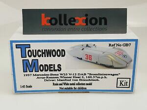 �y���������z�z�r�[�@�͌^�ԁ@�ԁ@���[�V���O�J�[ touchwood models twcgb7 mercedes benz w125 stromienen record avus 1937 kit 143