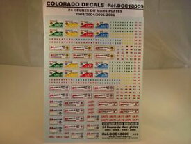 【送料無料】ホビー　模型車　車　レーシングカー デカールプレートルマンコロラドdecals 118 plaques 24h du mans 2003 a 2006 colorado 18009