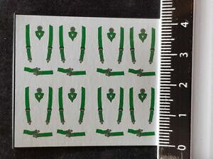 yzzr[@͌^ԁ@ԁ@[VOJ[ bgfJ[n[lXO[GAlot 2x decals 143 harnais de securite vert mf zone d43028