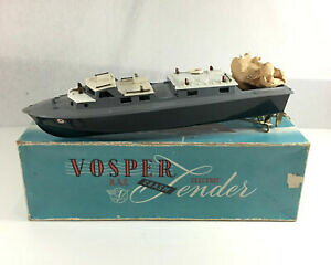 �y���������z�z�r�[�@�͌^�ԁ@�ԁ@���[�V���O�J�[ vintage boxed vosper raf tender mighty midget electric 42cm in length