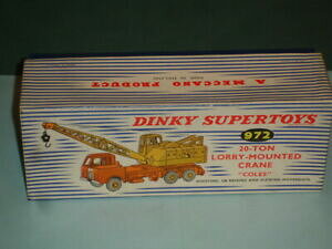 yzzr[@͌^ԁ@ԁ@[VOJ[ gbNN[R[Y}EgIWi{bNXdinky toys,n972,lorry,mounted crane coles,box originale