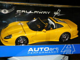 【送料無料】ホビー　模型車　車　レーシングカー autoart callaway c12 jaune 118 rare