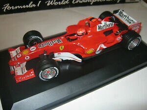 yzzr[@͌^ԁ@ԁ@[VOJ[ tF[V[P[XV[}bn^oR118 ferrari f2005 m schumacher 2005 reconstruits full tabac brule dans showcase top