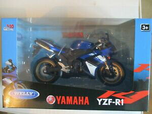 �y���������z�z�r�[�@�͌^�ԁ@�ԁ@���[�V���O�J�[ �~�j�`���A�o�C�N�{�b�N�Xmoto miniature yamaha yzf r1 110 welly neuve en boite