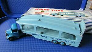 �y���������z�z�r�[�@�͌^�ԁ@�ԁ@���[�V���O�J�[ �I���W�i���{�b�N�Xgenuine original dinky 982 pullmore car transporter excellent avec boite dorigine