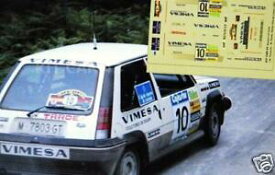 【送料無料】ホビー　模型車　車　レーシングカー デカールcルノーグアテマラターボラリージャネスdecal calca 143 renault 5 gt turbo vimesa jm pedroche rally llanes 1987