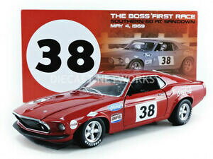 �y���������z�z�r�[�@�͌^�ԁ@�ԁ@���[�V���O�J�[ �t�H�[�h�}�X�^���O�{�X�A�������t�@�b�g���[�V���Oacme 118 ford mustang boss 302 allan mat racing 1969 1801828