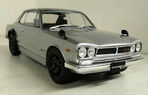 yzzr[@͌^ԁ@ԁ@[VOJ[ gvXP[XJCCVo[_CJXgftriple echelle 9 118 nissan skyline gtr kpgc 10 silver diecast voiture modele