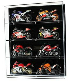 【送料無料】ホビー　模型車　車　レーシングカー オートバイチェックボックスモデルスケールサイクリングmodele de la moto display case for 112 scale motos