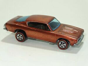�y���������z�z�r�[�@�͌^�ԁ@�ԁ@���[�V���O�J�[ �J�X�^���o�[�_hotwheels redline custom barracuda cuivre hong kong issue 1967 268