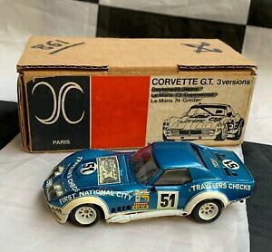 yzzr[@͌^ԁ@ԁ@[VOJ[ V{[Rxbg}amr 143 faite a la main chevrolet corvette c3 le mans 24 1974 en metal blanc voiture cret