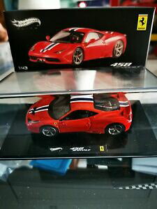 �y���������z�z�r�[�@�͌^�ԁ@�ԁ@���[�V���O�J�[ �t�F���[���G���[�gferrari 458 speciale red 143 bly45 hotwheels elite