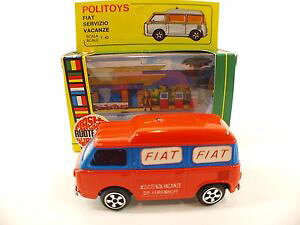 �y���������z�z�r�[�@�͌^�ԁ@�ԁ@���[�V���O�J�[ �t�B�A�b�g�g�����X�~�b�V����politoys n e24 fiat 850 servizio assistenza vacanze 143 neuf boite boxed rare