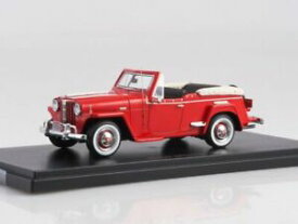 【送料無料】ホビー　模型車　車　レーシングカー コレクションcollection maquette 143, willys jeepster rouge 1948