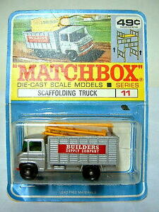 yzzr[@͌^ԁ@ԁ@[VOJ[ }b`gbNuX^[matchbox 11d scaffolding camion rare canadischer blister