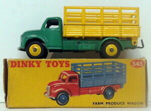 yzzr[@͌^ԁ@ԁ@[VOJ[ re[Wt@[Svintage dinky 343farm produce wagonvert jaune