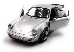 yzzr[@͌^ԁ@ԁ@[VOJ[ |VF^[{XP[X|[cfeporsche 911 turbo 930 voiture sport maquette de argent echelle 13 4 licence