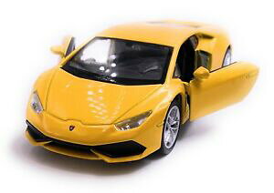 yzzr[@͌^ԁ@ԁ@[VOJ[ {M[jCG[I[gXP[aX|[cfelamborghini huracan voiture sport maquette de auto jaune echelle 13 4 licence