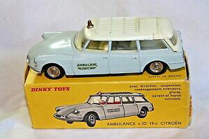 �y���������z�z�r�[�@�͌^�ԁ@�ԁ@���[�V���O�J�[ �t�����X���V�g���G��dinky france 556 citroen ds id 19 break ambulance, vnm en bonne boite dorigine