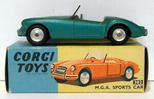 yzzr[@͌^ԁ@ԁ@[VOJ[ re[WX|[cJ[vintage corgi 302mga voiture de sportvert annonce 2nd