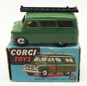 �y���������z�z�r�[�@�͌^�ԁ@�ԁ@���[�V���O�J�[ �r���e�[�W�x�b�h�t�H�[�hvintage corgi toys 405 bedford utilecon afs tender