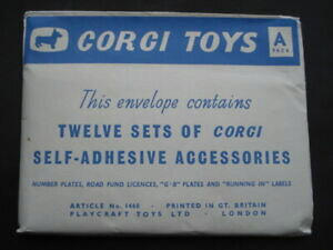 �y���������z�z�r�[�@�͌^�ԁ@�ԁ@���[�V���O�J�[ �I���W�i���A�N�Z�T��v rare c1960 corgi toys 12 ensembles dautoadhesives accessoires un en orig enveloppe
