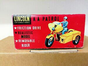 �y���������z�z�r�[�@�͌^�ԁ@�ԁ@���[�V���O�J�[ �����J�[���v���X�`�b�N�G���W���p�g���[�����[�^�T�C�N���T�C�h�J�[lincoln international plastique friction moteur aa patrol motor cycle et sidecar
