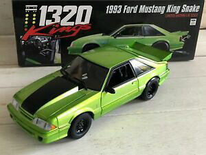 �y���������z�z�r�[�@�͌^�ԁ@�ԁ@���[�V���O�J�[ �t�H�[�h�}�X�^���O�L���O�w�r�j�g��gmp 1993 ford mustang king snake nitro green 118