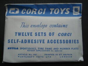 �y���������z�z�r�[�@�͌^�ԁ@�ԁ@���[�V���O�J�[ �Z�b�g�I���W�i���A�N�Z�T���[v rare c1960 corgi toys 12 ensembles dautoadhesives accessoires b en orig enveloppe