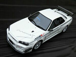 yzzr[@͌^ԁ@ԁ@[VOJ[ Ibg[XJCCf118 ot760 otto nissan skyline gtr r34 mines white limited tuned jouet voiture modele