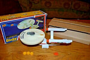 yzzr[@͌^ԁ@ԁ@[VOJ[ {bNXG^[vCY~TCVgNtgvintage cret dinky toys uss enterprise; 3 missiles; shuttle craft; near comme neuf