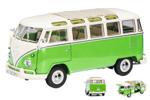 �y���������z�z�r�[�@�͌^�ԁ@�ԁ@���[�V���O�J�[ �t�H���N�X���[�Q���t�H���N�X���[�Q���T���o�O���[���z���C�g���f�����f��volkswagen vw t1 samba green white 118 model 0286 schuco