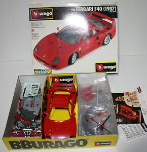 �y���������z�z�r�[�@�͌^�ԁ@�ԁ@���[�V���O�J�[ �X�J���t�F���[�����^���L�b�gbburago scala 118 118 7032 ferrari f40 1987 metal kit