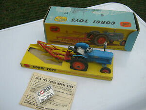 yzzr[@͌^ԁ@ԁ@[VOJ[ R[M[g^[corgi gs18 fordson tracteur et charrue 1961 question tous original en excellent ordre