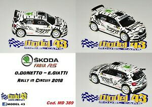 yzzr[@͌^ԁ@ԁ@[VOJ[ fJ[VR_t@rA[decal 143 skoda fabia r5 donetto rally in circuit 2018