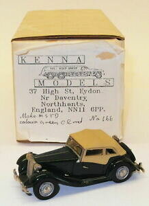 yzzr[@͌^ԁ@ԁ@[VOJ[ fXP[zCg^fN[YhO[kenna models 143 scale white metal model car 166 mg td closed green