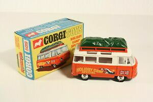 yzzr[@͌^ԁ@ԁ@[VOJ[ R[M[zf[LvoX{bNXcorgi toys 508, arachi holiday camp bus, comme neuf in box ab2295