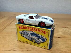 yzzr[@͌^ԁ@ԁ@[VOJ[ }b`otH[h[VOnumatchbox no 41 ford gt racing carrare red hubstres bon etat
